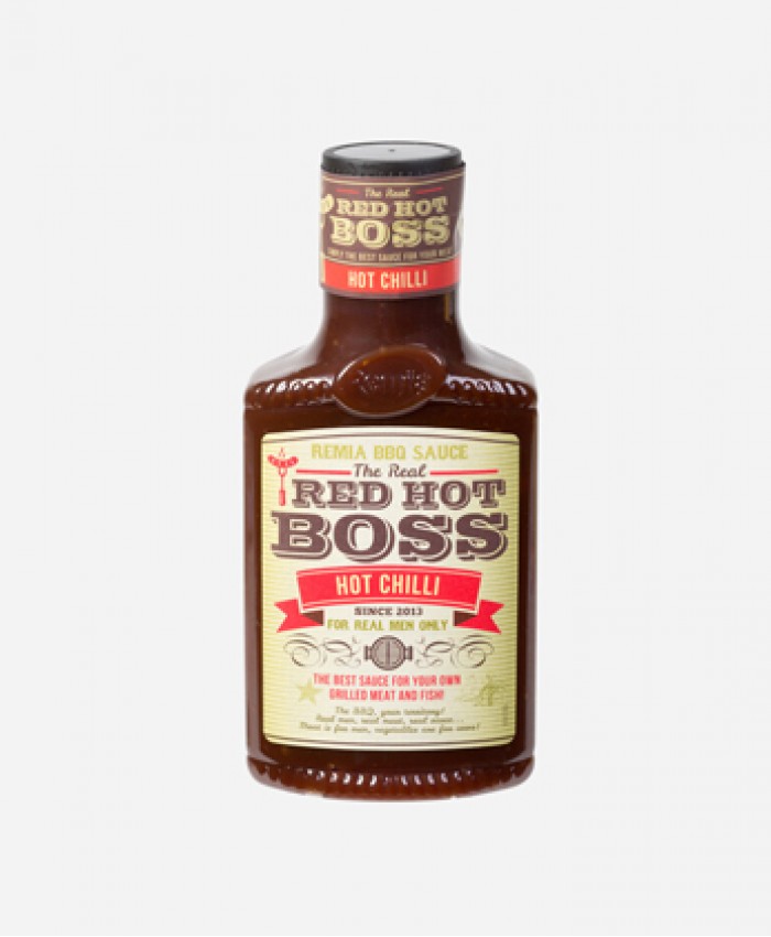 Соус RED HOT BOSS BBQ с перцем чили, Remia, 450 мл.