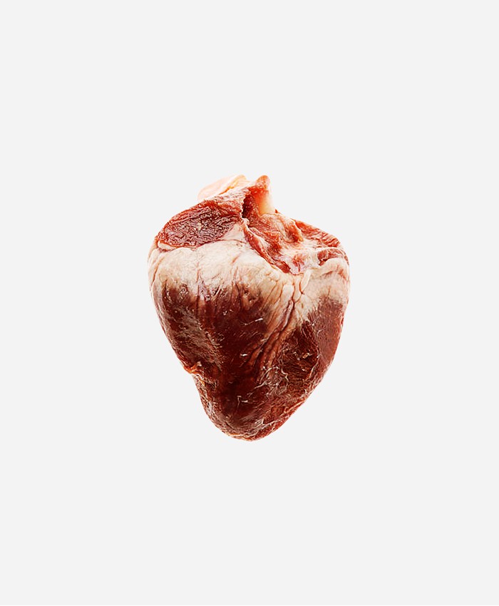 Сердце, порезанное на ломтики (Блэк Ангус), заморозка. Вес: 700-800 гр.